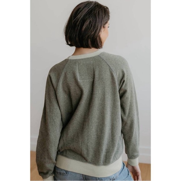 PEOPLE OF LEISURE rolling stones too tough to die sweatshirt in sage gray - Picture 3 of 9